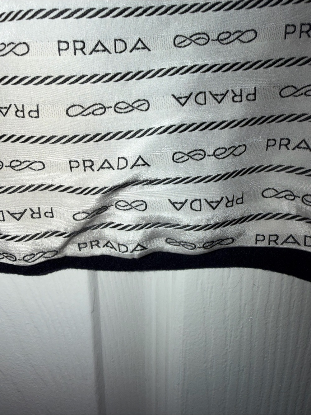 Prada Mini Skirt with gold Prada buttons - Picture 4 of 9
